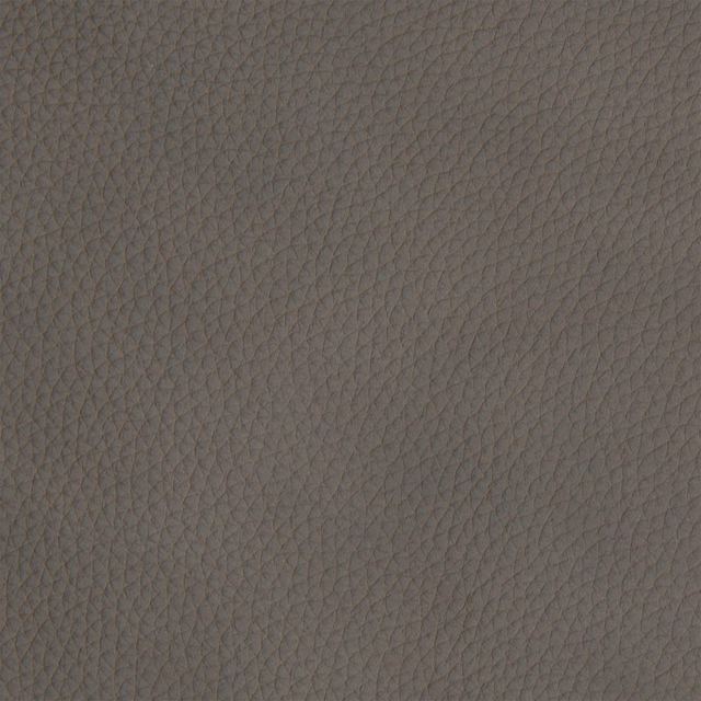 Kona Lontra: a warm gray leather swatch with a natural pebbled grain.